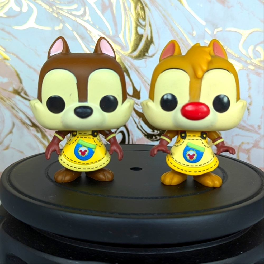 Funko Pop Disney Kingdom Hearts Chip and Dale Loose Pops, Fair Condition